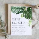 Search for leaves engagement party invitations Tropical