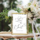 Search for dessert tabletop signs Black and white