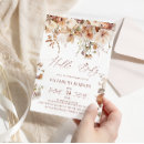 Search for watercolor floral baby shower invitations Elegant modern