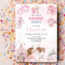 Search for kids pajama party invitations Pink