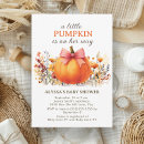 Search for little pumpkin baby girl shower invitations Boho