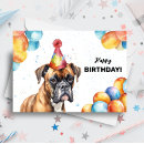 Search for funny boxer dog birthday cards Happy