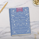 Search for cornflower blue wedding invitations Vintage