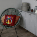 Search for peace sign symbol cushions Hippie