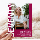 Search for woman seventieth birthday invitations Seventy