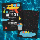 Search for water gun invitations Colourful