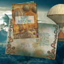 Search for steampunk birthday cards Distressed