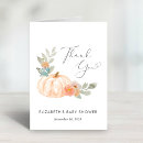Search for pumpkin baby shower thank you cards Floral