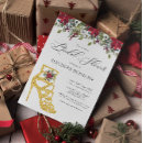 Search for holiday bridal shower invitations Poinsettia