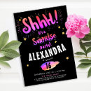 Search for shh its a surprise invitations Modern