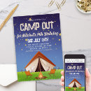 Search for weekend birthday invitations Camping