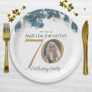 Search for 70th birthday plates Blue