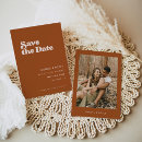 Search for burnt orange save the dates Rust