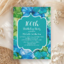 Search for teal blue birthday invitations Green