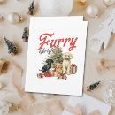 Search for furry and bright christmas cards Dog