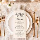 Search for floral wedding menus Whimsical