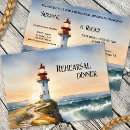 Search for lighthouse rehearsal dinner invitations Watercolor