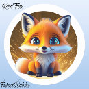 Search for fox cartoon stickers Woodland