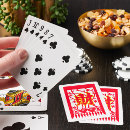 Search for chinese new year playing cards Good fortune