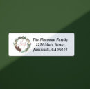 Search for holly and pine return address labels Floral
