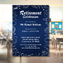 Search for teacher retirement party invitations Blue
