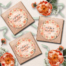 Search for orange round wedding stickers Fall