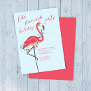 Search for florida christmas invitations Pink flamingo