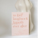 Search for love laughter happily ever after invitations Unique