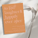 Search for love laughter happily ever after invitations Unique