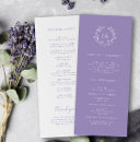 Search for lavender wedding programmes Wildflower