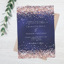 Search for rose gold confetti wedding invitations Elegant