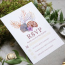 Search for beach invitations wedding rsvp cards Seashells