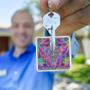 Search for abstract squares key rings Artistic