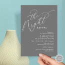 Search for romantic rehearsal dinner invitations The night before