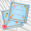 Search for beachy bridal shower invitations Tropical