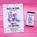 Search for ice skating birthday invitations Watercolor