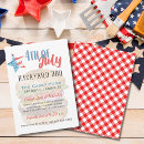 Search for backyard barbecuer invitations Stars and stripes