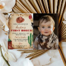 Search for cowboy 1st birthday invitations Western