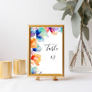 Search for orange watercolor table cards Trendy
