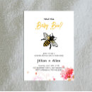 Search for bee gender reveal invitations Floral