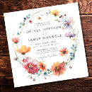 Search for multicolor wedding invitations Wildflowers