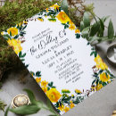 Search for yellow floral wedding invitations Greenery
