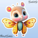 Search for butterflies fly stickers Cute