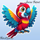 Search for cartoon parrot stickers Animal