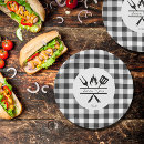 Search for rustic wedding plates Plaid