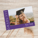 Search for purple and white graduation invitations Stylish