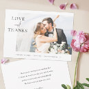 Search for love and thanks wedding thank you cards Simple