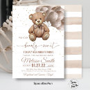 Search for save the date baby shower invitations Teddy bear