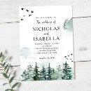 Search for pine green wedding invitations Forest