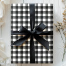 Search for black and white plaid wrapping paper Buffalo check